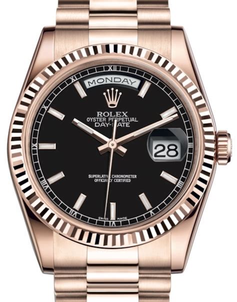 rolex day date 36 rose gold flamingo dail|rolex day date 36 18 ct.